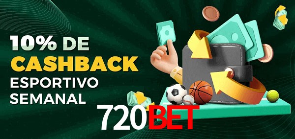 10% de bônus de cashback na 720Bet